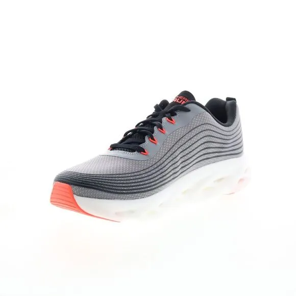 Skechers Mens GO Run Swirl Tech Speed Gray Shoes (NWT)