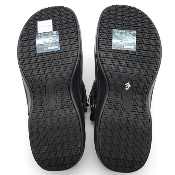Skechers Mens Size 8‎ Superman DC Slip On Work Safety Shoes Slip Resistant Black