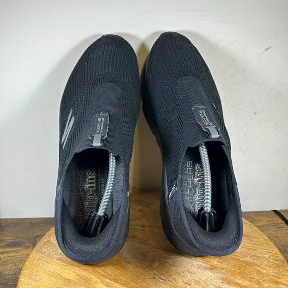 Skechers Slip-ins Max‎ Cushioning Sneaker Men's Size 13 Black Shoes 220389WW BKW