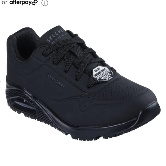Skechers WOMEN'S Work Relaxed Fit: Uno SR Workwear Shoes 108021 Black