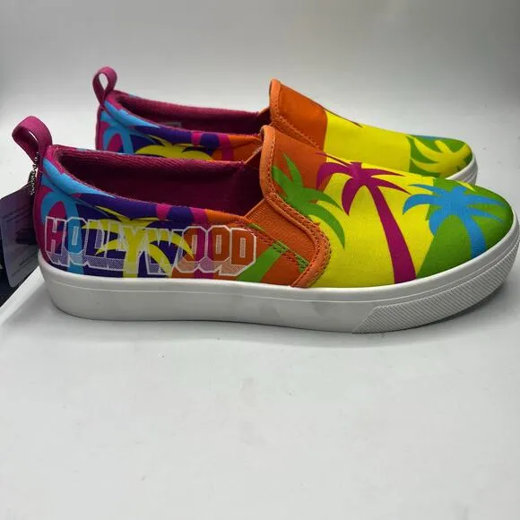 Skechers x Hollywood Women's Poppy Palm Tree Pop Shoes Multicolor Size 8.5