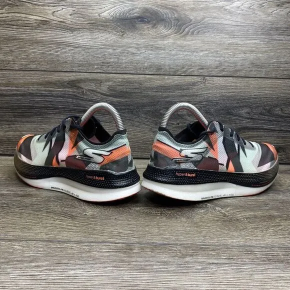 Skechers Womens Go Run Speed Freek Black/Red Running Shoes Size 7.5
