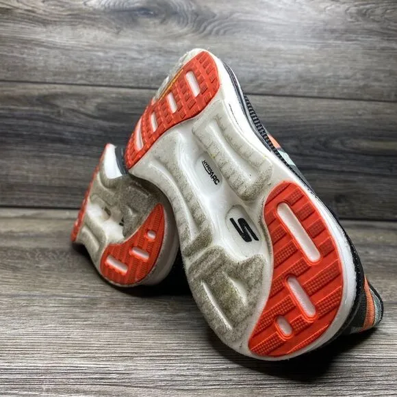 Skechers Womens Go Run Speed Freek Black/Red Running Shoes Size 7.5