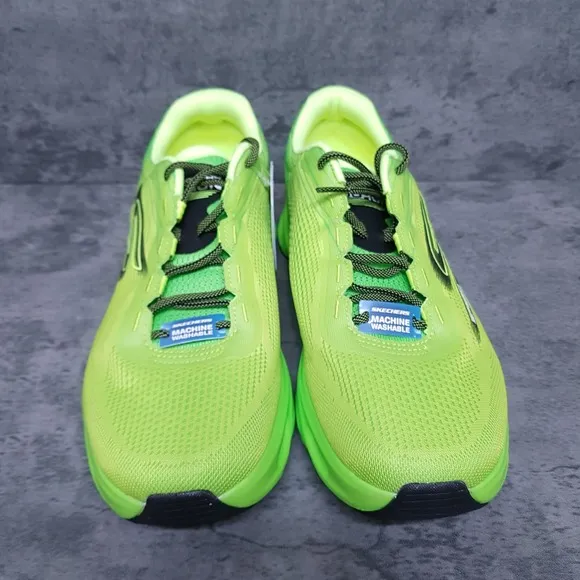 SKETCHERS Go Run Swirl Tech Speed Running shoes Mens 11.5 Lime Green