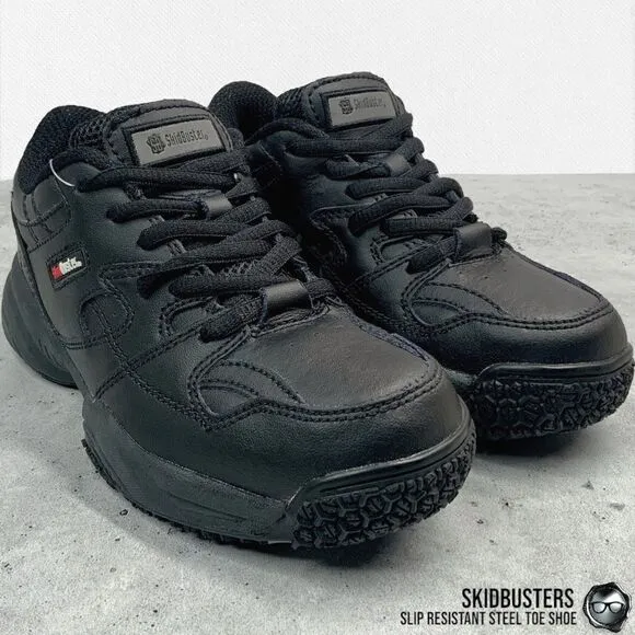 SKIDBUSTER WOMEN’S SLIP RESISTANT ATHLETIC WORK SHOES 5055 IN BLACK SIZE 5.5 NEW