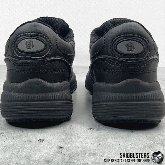 SKIDBUSTER WOMEN’S SLIP RESISTANT ATHLETIC WORK SHOES 5055 IN BLACK SIZE 5.5 NEW