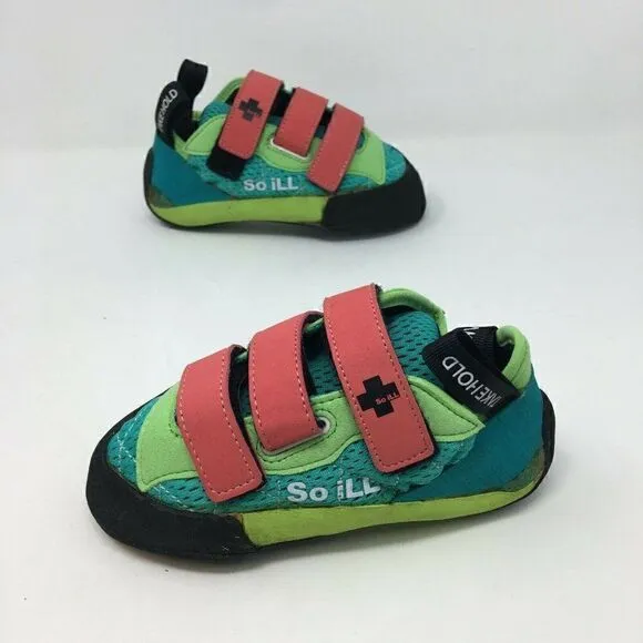 So Ill Women's Shoes Multicolor Size 4.5 Runner LV Climbing Downturned Toe Flaw