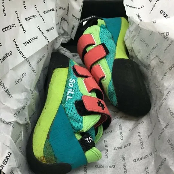 So Ill Women's Shoes Multicolor Size 4.5 Runner LV Climbing Downturned Toe Flaw