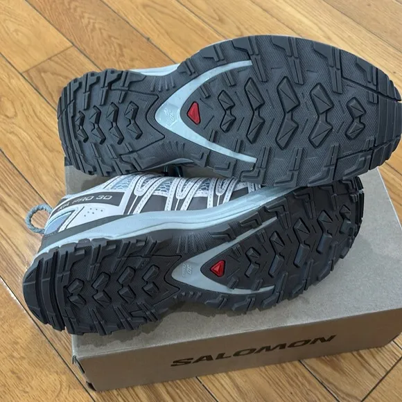 Solomon XA Pro 3D Seasonal Sneaker in Silver Cloud, Iron, Hushed Violet Size 5.5