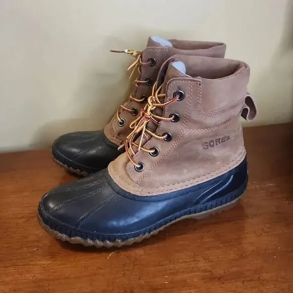 Sorel Cheyenne waterproof leather duck boots men's size 8