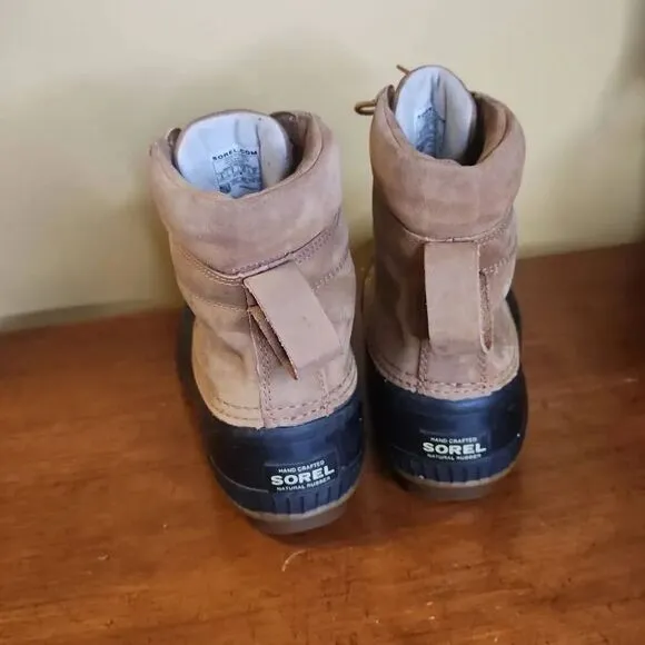Sorel Cheyenne waterproof leather duck boots men's size 8