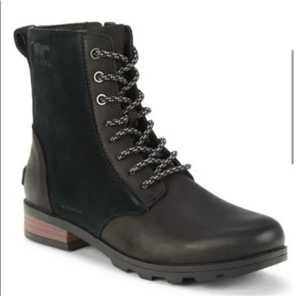 Sorel Emelie Short Lace Up Waterproof Boots Women’s Size 7.5