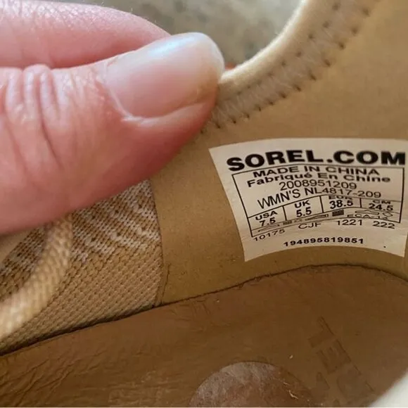 Sorel Explorer Defy Low Top Sneakers Tennis Shoes Ceramic Chalk Orange Cream
