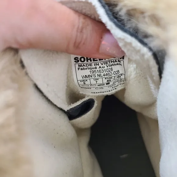 Sorel Explorer Next Joan Waterproof Boots Grill Gray Fawn Fur size 9 NEW NWT
