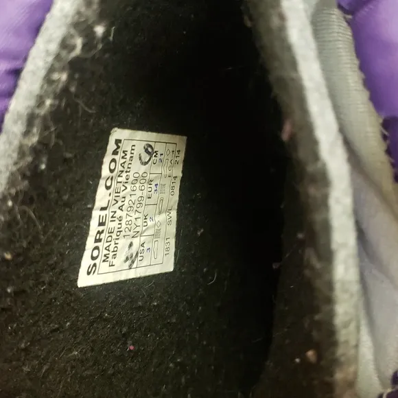 Sorel girl's winter snow ski boots pink black 3 cy