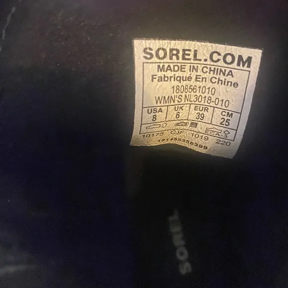 Sorel Joann of Arctic II Waterproof Wedge Boots black size 8