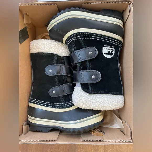 Sorel Kids Black Waterproof Boots