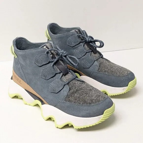 Sorel Kinetic Impact Caribou Waterproof Boots, Blue/Grey, Women's 9