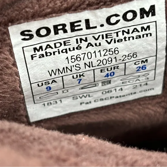 Sorel Outdoor Boots Tivoli II Aztec Boho Blanket Leather Upper W-Sz 9M Worn Once