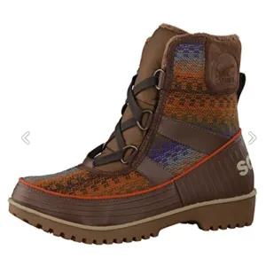 Sorel Outdoor Boots Tivoli II Aztec Boho Blanket Leather Upper W-Sz 9M Worn Once
