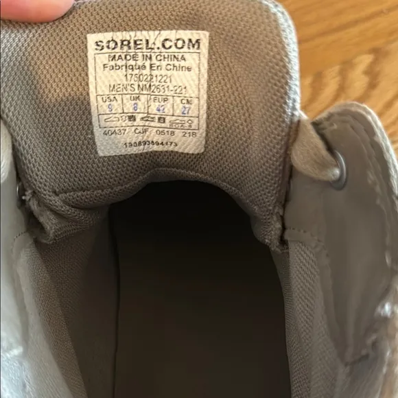 Sorel Tan Portzman Moc-Toe Boots part waterproof