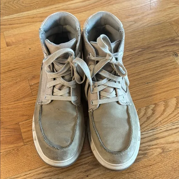 Sorel Tan Portzman Moc-Toe Boots part waterproof