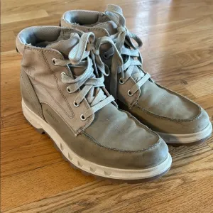 Sorel Tan Portzman Moc-Toe Boots part waterproof