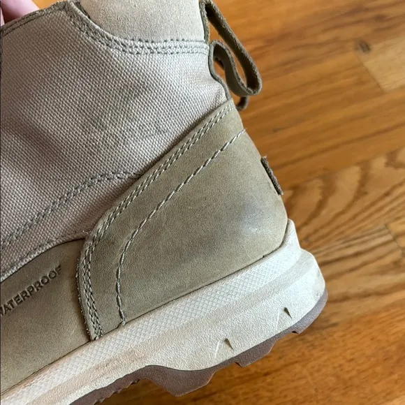 Sorel Tan Portzman Moc-Toe Boots part waterproof