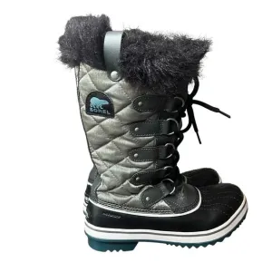 Sorel Tofino Organza Quarry Cloudburst Waterproof Winter Snow Boots Women Size 7