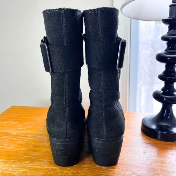 Sorel Toronto Mid Waterproof Suede Wedge Boots