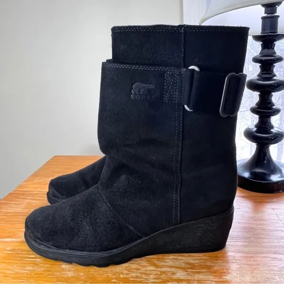 Sorel Toronto Mid Waterproof Suede Wedge Boots