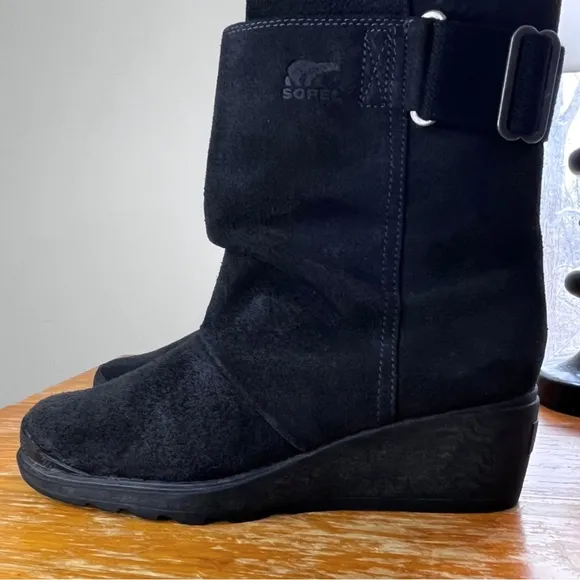 Sorel Toronto Mid Waterproof Suede Wedge Boots