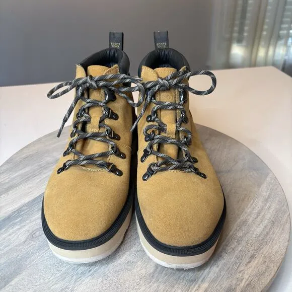 Sorel Women's Hi-Line Hiker Waterproof Suede Combat Ankle Boots Geo Size 9.5