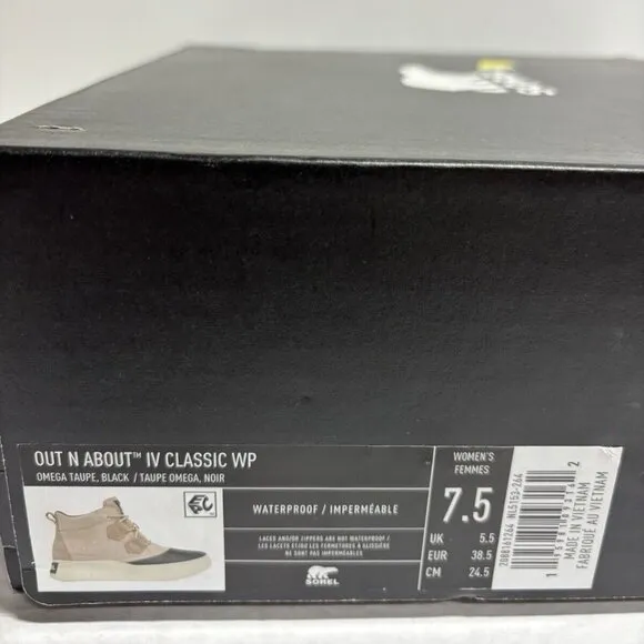 Sorel Women’s Out N About IV Classic Waterproof Winter Booties, Size 7.5 M