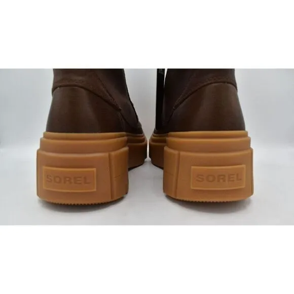 Sorel Womens Size 10 Caribou X Leather Tobacco Gum Waterproof Lace Up Boots