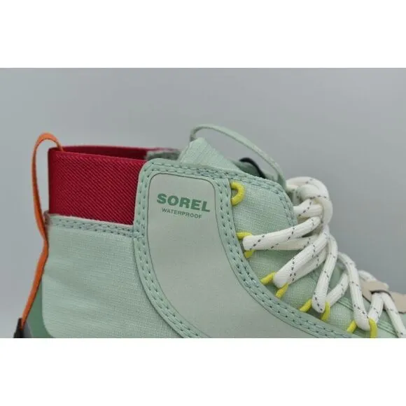 Sorel Womens 9.5 Kinetic Breakthru Venture Mid Cinder Waterproof Sneaker Boots