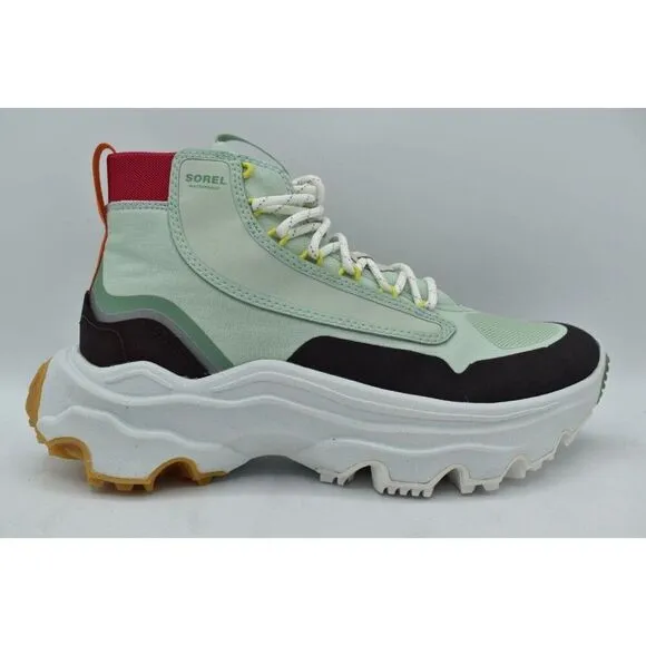 Sorel Womens 9.5 Kinetic Breakthru Venture Mid Cinder Waterproof Sneaker Boots
