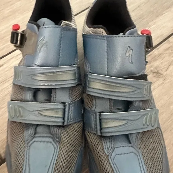 Specialized BG Blue Leather Cycling Carbon 2 Bolt Shoes 41 men’s 9.5