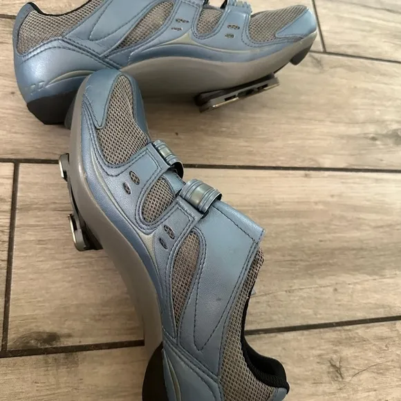 Specialized BG Blue Leather Cycling Carbon 2 Bolt Shoes 41 men’s 9.5