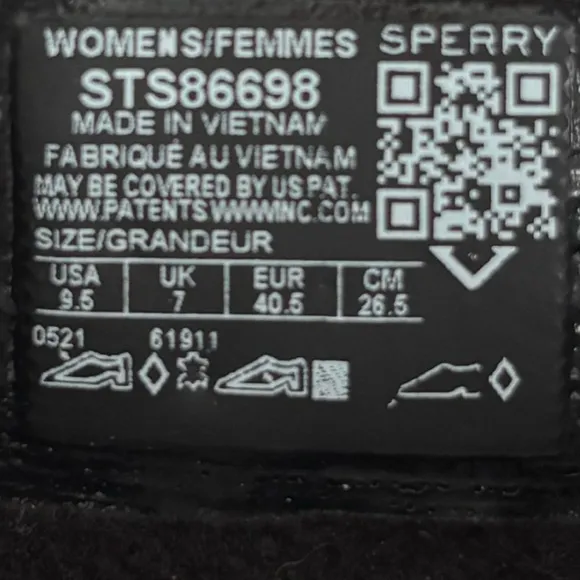 Sperry Boots Saltwater Croc Black STS86698 Rain Snow Winter Boot Womens Size 9.5