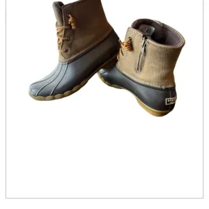 SPERRY Duck Boots - Brown/Green