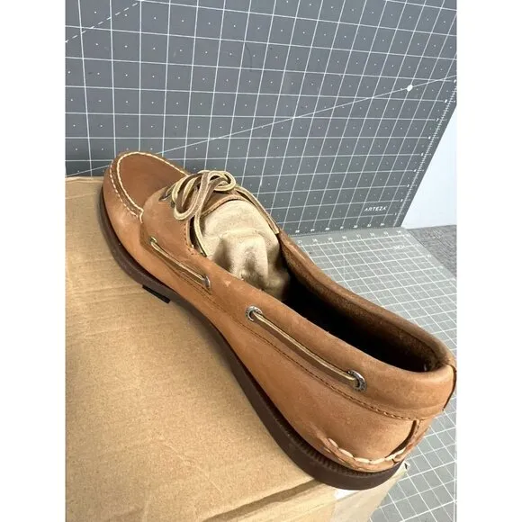 Sperry Men's Authentic Original A/O Boat Shoe Sahara Size 12 US 46 EU Leather Ca