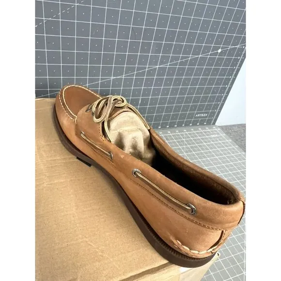 Sperry Men's Authentic Original A/O Boat Shoe Sahara Size 12 US 46 EU Leather Ca
