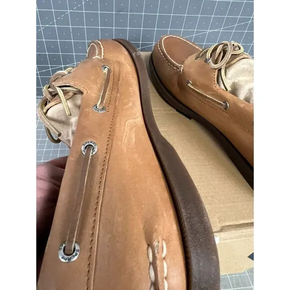 Sperry Men's Authentic Original A/O Boat Shoe Sahara Size 12 US 46 EU Leather Ca