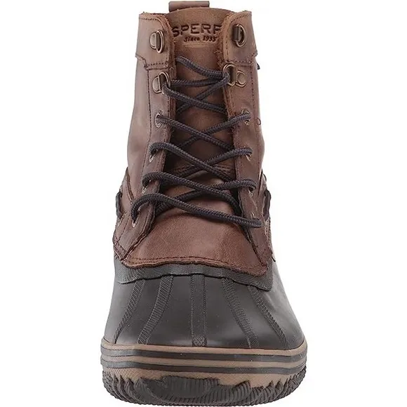 Sperry Mens Huntington Duck Boot Boots, Brown/Dk Brown, 7