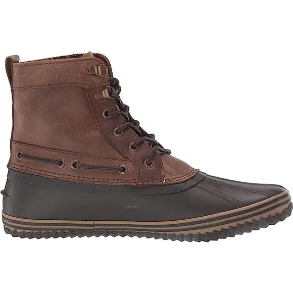 Sperry Mens Huntington Duck Boot Boots, Brown/Dk Brown, 7