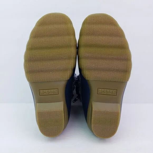 Sperry Top Sider Saltwater Toddler Size 11 Blue Plaid Wool Waterproof Duck Boots