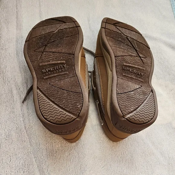 Sperry Topsider Whitecap Boat Shoes Deck Shoes Tan Brown Boy's/Kid's Size 1 NEW