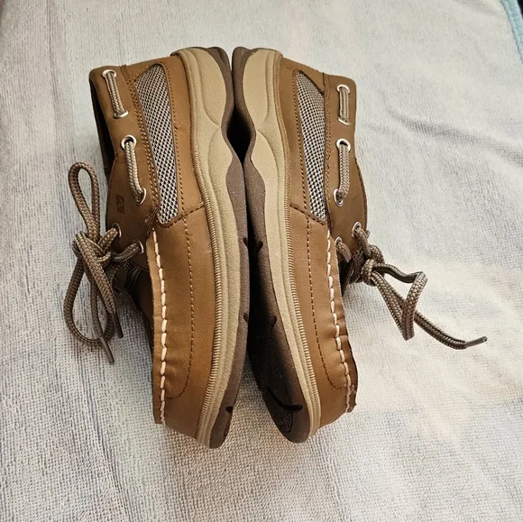 Sperry Topsider Whitecap Boat Shoes Deck Shoes Tan Brown Boy's/Kid's Size 1 NEW