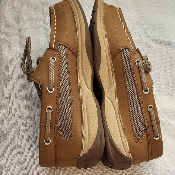 Sperry Topsider Whitecap Boat Shoes Deck Shoes Tan Brown Boy's/Kid's Size 1 NEW
